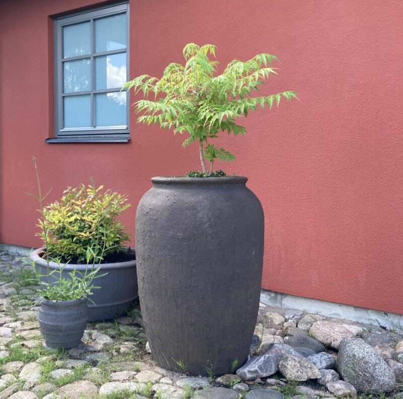 Barile stor stabil urna i stengods