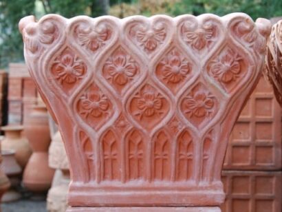 Orientalisk kruka cesta venezia handgjord i frosttålig terracotta från Toscana