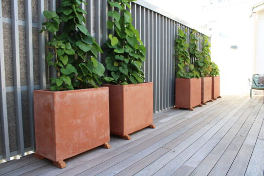 Stora utekrukor modul italiensk frosttålig terracotta