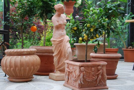 Venere di Milo handgjord staty i terrakotta från Toscana, Italien och Cadabra