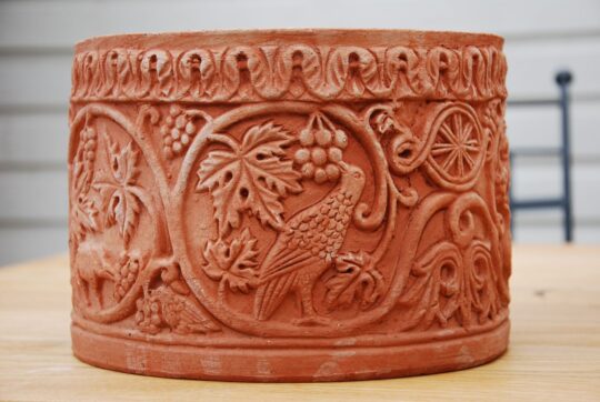 italiensk terracottakruka cachepot bizantino handgjord terracottakrukor fran impruneta utekrukor