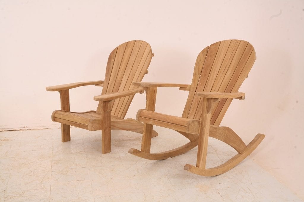 adirondackstol som gungstol versus vanlig adirondackstol