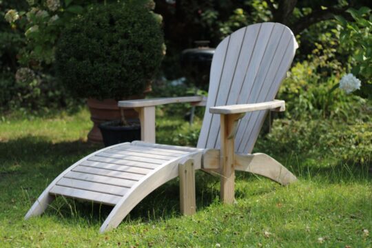Adirondackstol teak new england för trädäck och trädgården