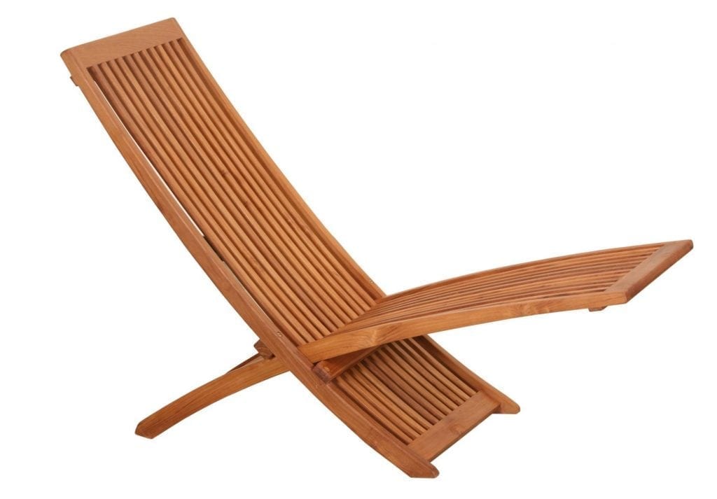 Solstol teak - Bali vilstol i minimalistisk design och mycket sittskön