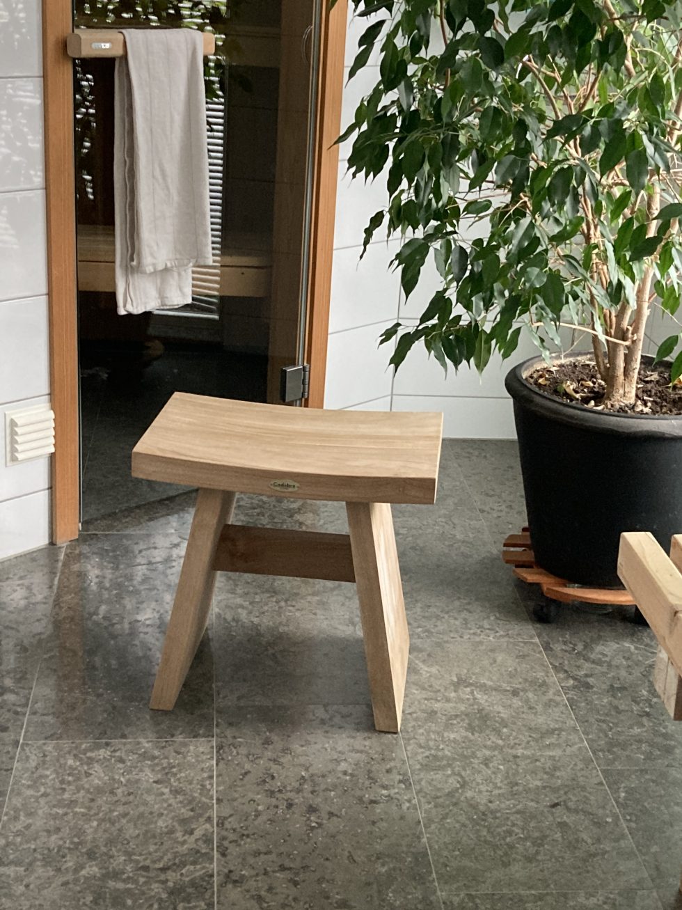 Japanska badpall Kyoto teak spa duschpall